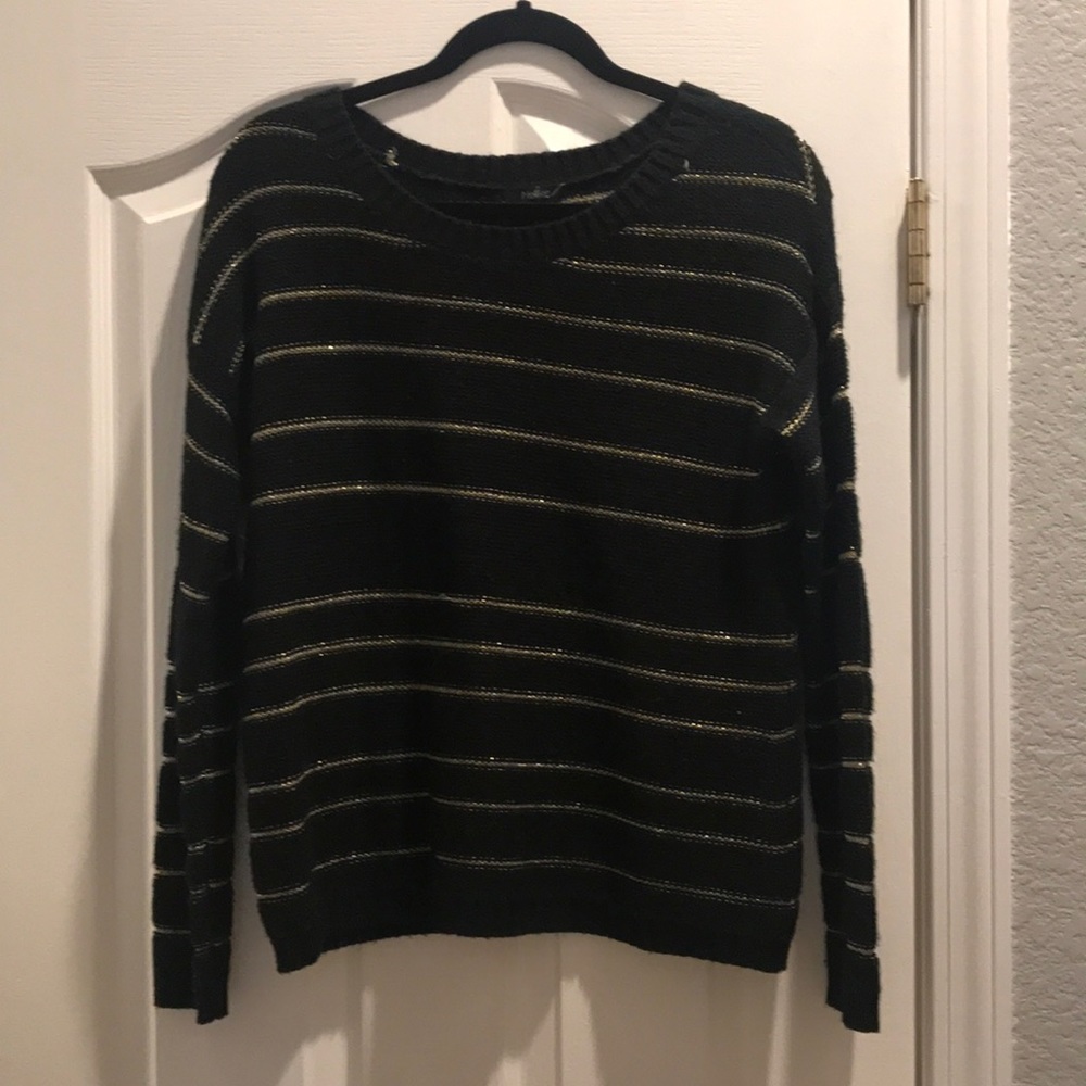 Pac Sun sweater with gold stripes